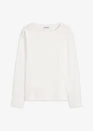Maglia di cotone con maniche lunghe in popeline, bonprix