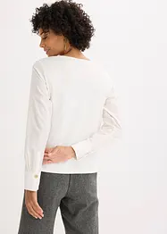 Maglia di cotone con maniche lunghe in popeline, bonprix