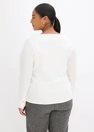 Maglia di cotone con maniche lunghe in popeline, bonprix