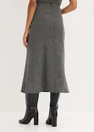 Gonna godet effetto tweed, bonprix