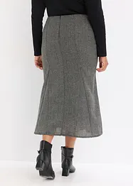 Gonna godet effetto tweed, bonprix