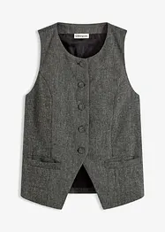 Gilet effetto tweed, bonprix