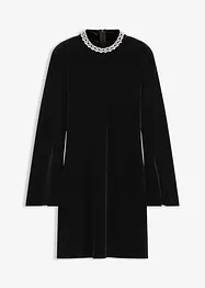 Miniabito in velluto fluente, bonprix