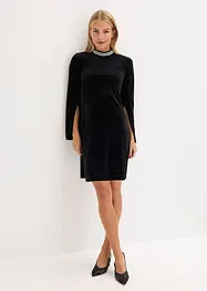 Miniabito in velluto fluente, bonprix