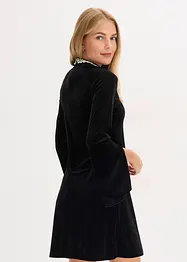 Miniabito in velluto fluente, bonprix