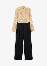 Tuta in jersey con paillettes, bonprix