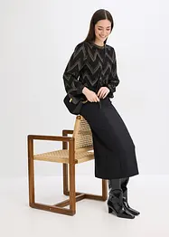 Maglione in filato fine con effetto glitterato, bonprix