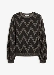 Maglione in filato fine con effetto glitterato, bonprix