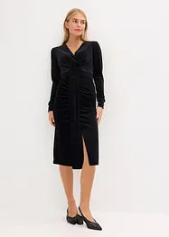 Abito midi in velluto fluente, bonprix