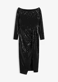 Abito midi con paillettes, bonprix
