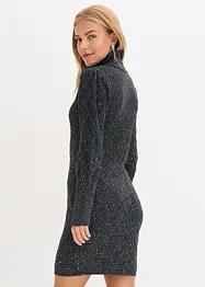 Abito in maglia con paillettes, bonprix