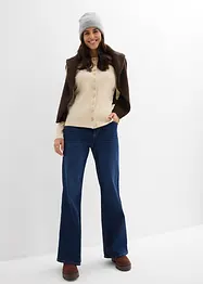 Maglia a maniche lunghe a coste in puro cotone, bonprix