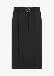 Gonna midi in misto viscosa, bonprix