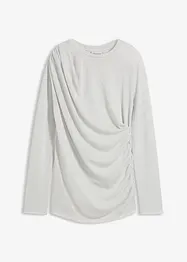 Maglia a maniche lunghe con arricciature, bonprix