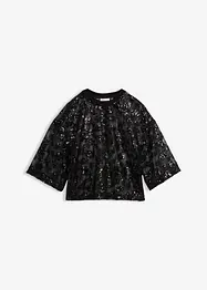 Blusa larga impreziosita da raffinate paillettes, bonprix