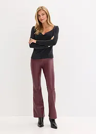 Top con scollo a cascata, bonprix