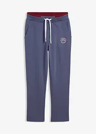 Pantaloni da jogging in puro cotone con dettagli sportivi, bonprix