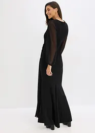 Abito lungo con applicazione di strass, bonprix