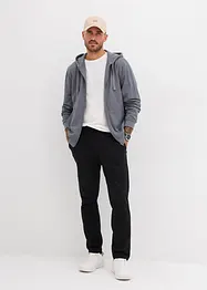 Felpa con zip e cappuccio, bonprix