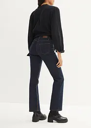 Jeans straight elasticizzati, vita media, bonprix