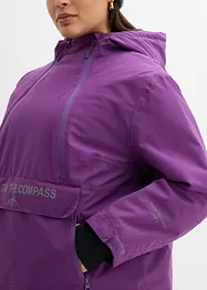 Giacca tecnica impermeabile da infilare con fodera in pile, bonprix