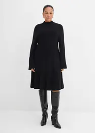 Abito svasato in maglia di misto viscosa, bonprix