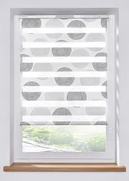 Tenda a rullo doppia con motivo a cerchi, bonprix