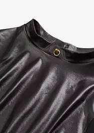 Body con perizoma ouvert in look bagnato, bonprix