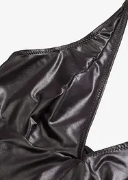 Catsuit ouvert in look bagnato, bonprix