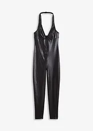 Catsuit ouvert in look bagnato, bonprix