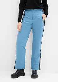 Pantaloni da neve imbottiti con ghetta paraneve, bonprix
