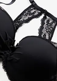 Reggiseno in pizzo con coppe preformate, ferretto e schiena a vogatore, bonprix