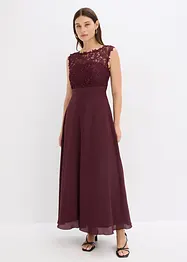 Abito lungo con pizzo, bonprix