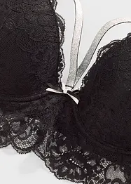 Reggiseno con coppe preformate e spalline glitterate rimovibili, bonprix