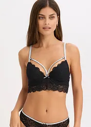 Reggiseno con coppe preformate e spalline glitterate rimovibili, bonprix