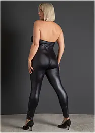 Catsuit ouvert in look bagnato, bonprix