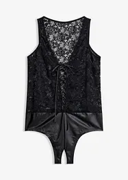 Body ouvert in look bagnato, bonprix