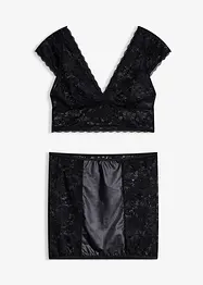 Reggiseno bustier e gonna (set 2 pezzi), bonprix
