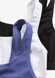 Reggiseno bustier con cotone biologico (pacco da 3), bonprix