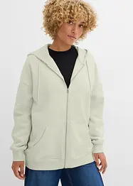 Felpa con zip e cappuccio, bonprix