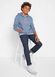 Pantaloni regular fit con elastico in vita in puro cotone, straight (pacco da 3), bonprix