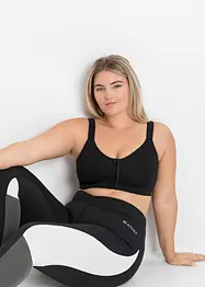 Reggiseno sportivo con chiusura anteriore e sostegno forte, bonprix