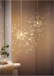 Decorazione da appendere LED a forma di stella (pacco da 2), bonprix