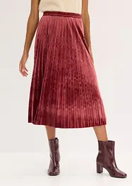 Abito midi in crêpe operato, bonprix