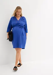 Abito prémaman in mussola con ricami traforati, bonprix