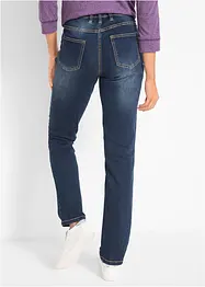 Jeans straight elasticizzati, vita media, bonprix