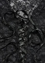 Body ouvert in look bagnato, bonprix