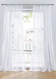 Tenda trasparente in fantasia ad onde con poliestere riciclato (pacco da 1), bonprix