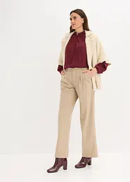 Pantaloni a palazzo con pinces, bonprix