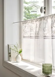 Tenda a vetro in cotone biologico con ricami, bonprix